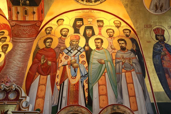 Внутрішній Собор Воскресіння Христа Подгориці Чорногорія — стокове фото