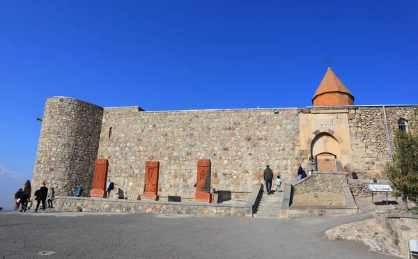 Монастир Хор Вірап Вірменії — стокове фото