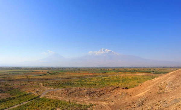 Panorama Med Mountain Ararat Armenien — Stockfoto