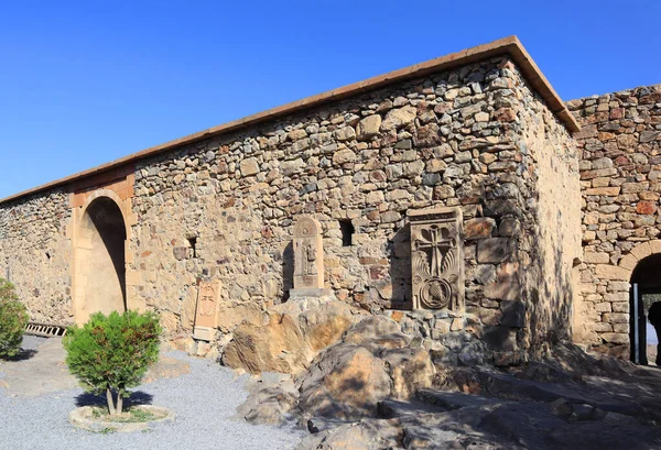 Ancient Khachkars Khor Virap Monastery Armenia — Fotografia de Stock