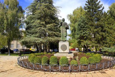 Karadağ 'ın Çetince kentinde lider İvan Crnojeviç' in anıtı