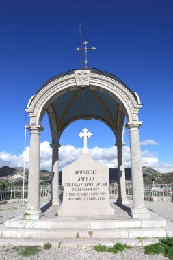 Karadağ 'ın Cetinje kentindeki Piskopos Danilo anıtı