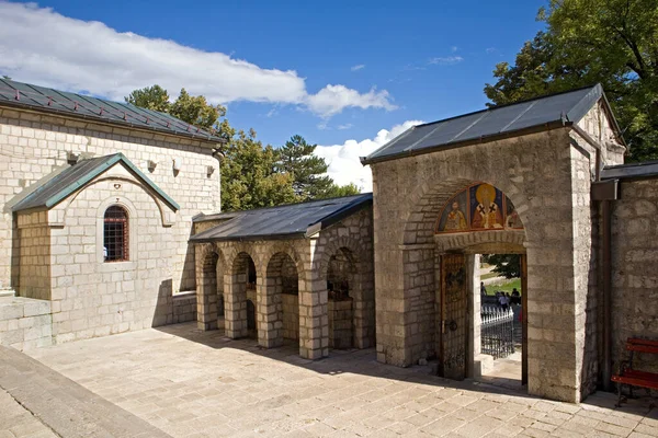 Mosteiro Ortodoxo Natividade Bem Aventurada Virgem Maria Cetinje Montenegro — Fotografia de Stock