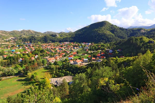 Panorama Cetinje Sunny Day Montenegro — Fotografia de Stock