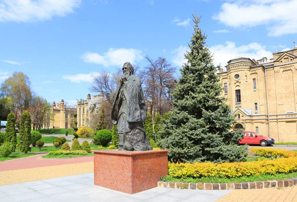 Denkmal Für Den Chinesischen Philosophen Konfuzius Polytechnischen Institut Kiew Ukraine — Stockfoto