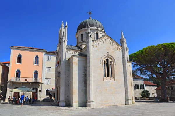 Saint Michael Archangel Church Herceg Novi Montenegro — Fotografie, imagine de stoc