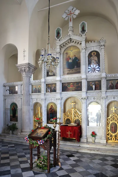 Innenraum Der Erzengel Kirche Sankt Michael Herceg Novi Montenegro — Stockfoto