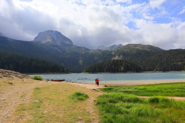 Lago Nero Nel Parco Nazionale Durmitor Montenegro — Foto Stock