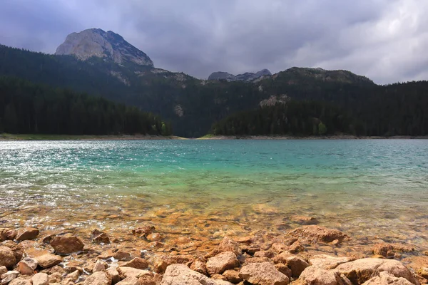 Lago Negro Parque Nacional Durmitor Montenegro — Fotografia de Stock