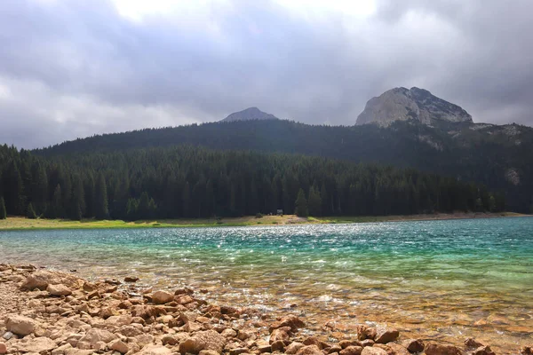 Lago Nero Nel Parco Nazionale Durmitor Montenegro — Foto Stock