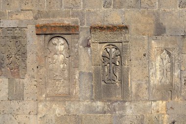 Ermenistan 'daki Tatev Manastırı' nda antik haçkar