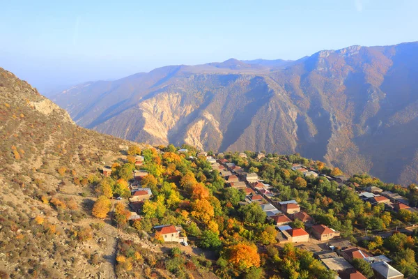 Landschap Met Bergen Bij Het Tatev Klooster Armenië — Stockfoto