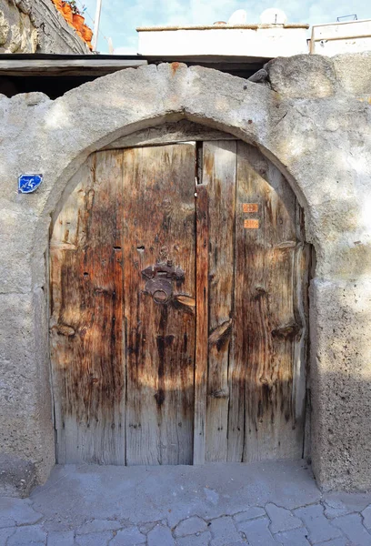 Старі Дерев Яні Двері Горемі Каппадокія Туреччина — стокове фото