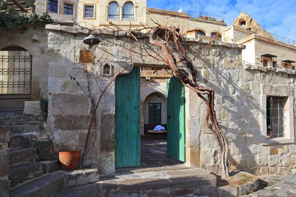 Entrance to cave hotel in Goreme, Cappadocia, Turkey