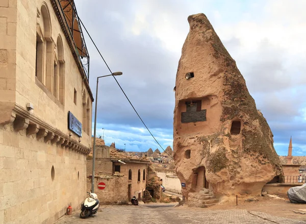 Goreme Cappadocia Türkiye Deki Eski Evler Oteller — Stok fotoğraf