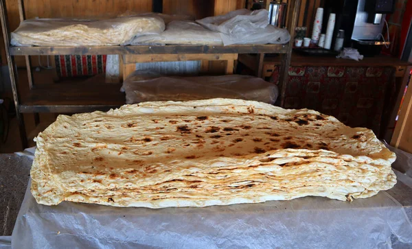 Cuisiner Lavash Traditionnel Arménie — Photo