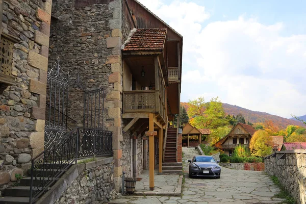 Исторические Здания Центре Города Улице Шарамбеян Дилижане Армения — стоковое фото