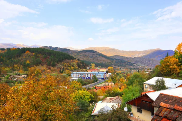 Panorama Dilijan Cidade Dia Outono Armênia — Fotografia de Stock