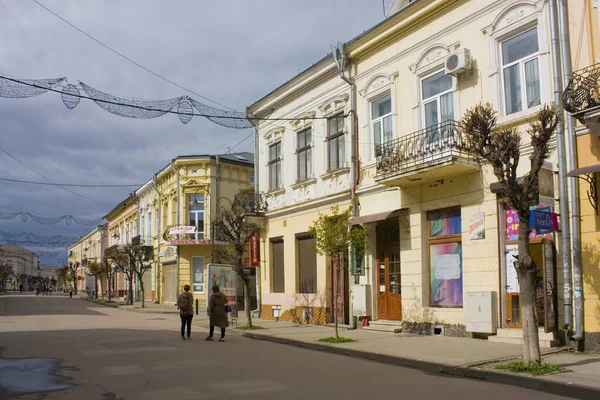 Historical Street Downtown Kolomyya Ukraine — 图库照片