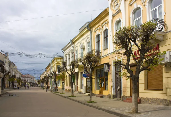 Historische Straße Der Innenstadt Von Kolomyya Ukraine — Stockfoto