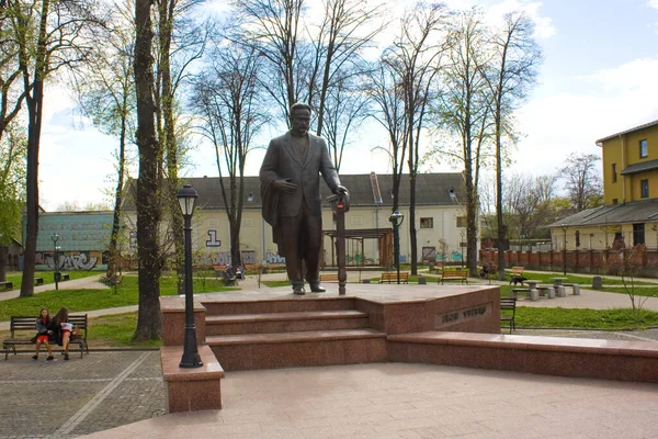 Monument Ivan Franko Kolomyia Ukraine — Fotografia de Stock