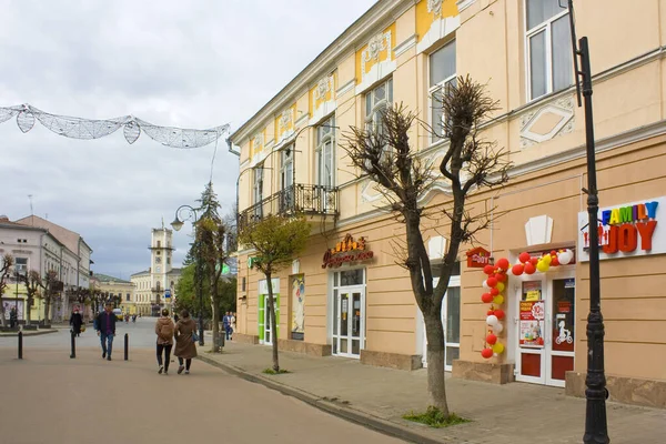 Historische Straat Het Centrum Van Kolomyya Oekraïne — Stockfoto