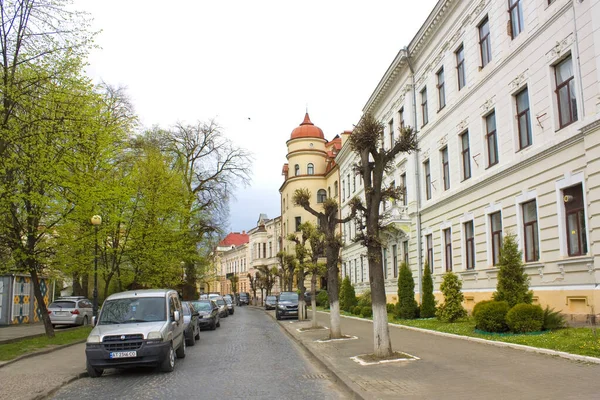Историческая Улица Центре Коломыи Украина — стоковое фото