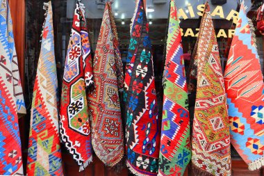 View of carpets for sale in Ankara, Turkey