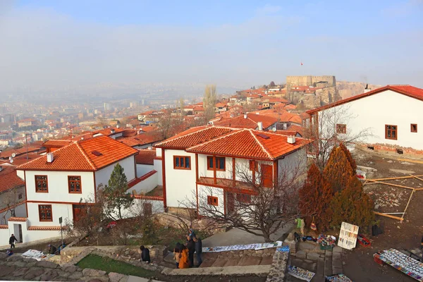 Красные Крыши Центра Города Цитадели Хизар Анкаре Турция — стоковое фото