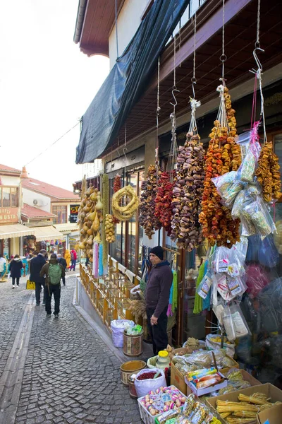 Rua Velha Mercado Centro Ancara Turquia — Fotografia de Stock