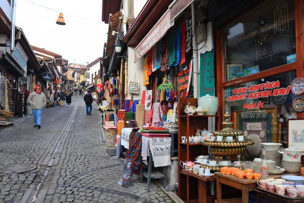 Old Market Street Downtown Ankara Turkey — Stock fotografie