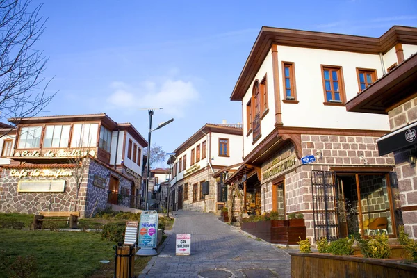 Traditional Turkish Houses Downtown Ankara Turkey — Zdjęcie stockowe