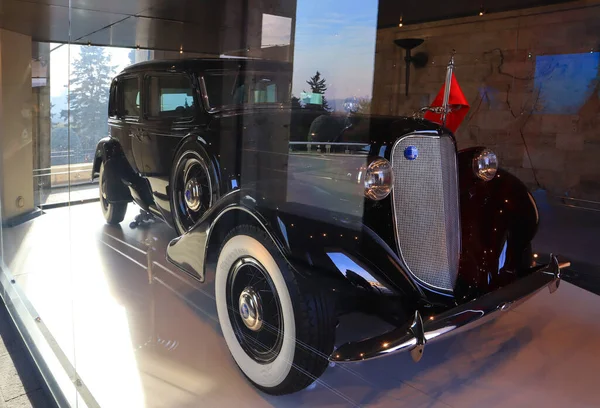 Carro Particular Lincoln Black Mustafa Kemal Ataturk Museu Mausoléu Ataturk — Fotografia de Stock