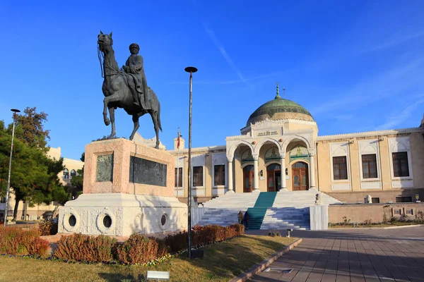 Mounted Ataturk Monument Ethnography Museum Ankara Turkey — Φωτογραφία Αρχείου