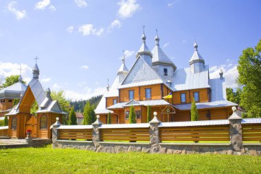  Wooden Uspenskaya Church (or Church of the Assumption of the Blessed Virgin Mary) in Verkhovyna, Ukraine