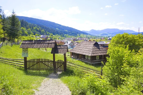 Hut-museum of the film Shadows of Forgotten Ancestors in Verkhovyna, Ukraine