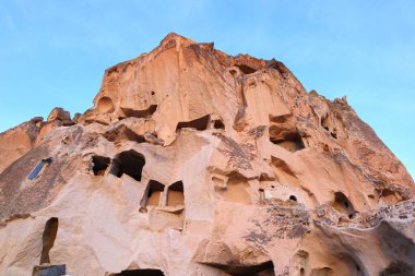 Turkish fortress Uchisar in Cappadocia, Turkey