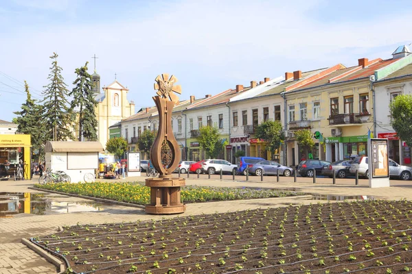 Taras Shevchenko Square Kolomyia Ivano Frankivsk Region Ukraine — Stockfoto