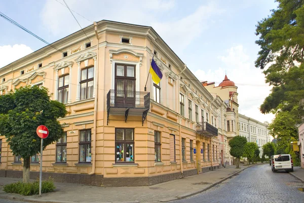 Régi Történelmi Épület Belvárosban Kolomyya Ukrajna — Stock Fotó