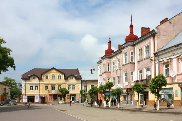 Market Square Sambir Lviv Oblast Ukraine — Φωτογραφία Αρχείου