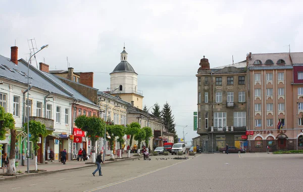 Market Square Sambir Lviv Oblast Ukraine — стоковое фото