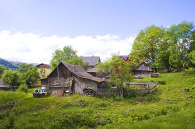 Typical barn in Ukrainian village