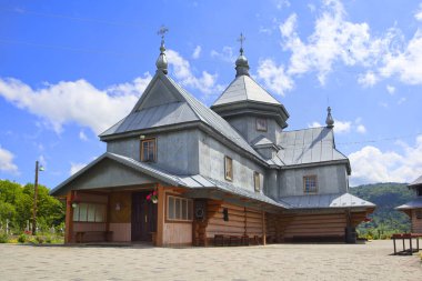 Wooden Church of Archstrategist Michael's Church in the village of Dora (suburb of Yaremche), Ukraine