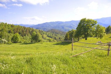 Mount Makovitsa Yaremche, Ukrayna dağlardan Panoraması