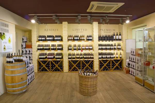 Interior Wine Store Modern Winery Shabo Village Odessa Region Ukraine — Foto Stock