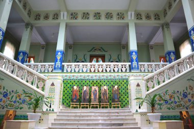 Interior of Poltava Museum of Local Lore in Poltava, Ukraine