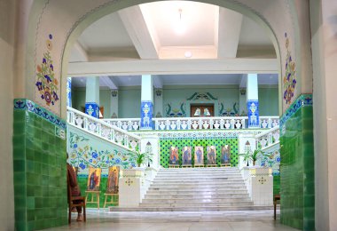 Interior of Poltava Museum of Local Lore in Poltava, Ukraine