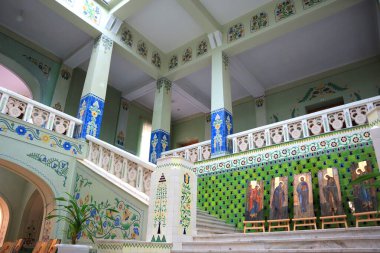 Interior of Poltava Museum of Local Lore in Poltava, Ukraine