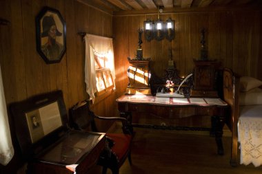 Interior of Museum-house of Ivan Kotlyarevsky in Poltava, Ukraine