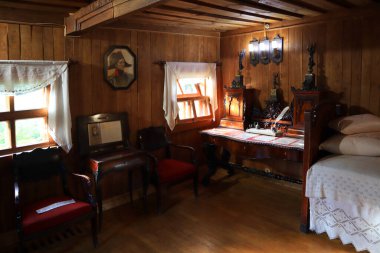 Interior of Museum-house of Ivan Kotlyarevsky in Poltava, Ukraine